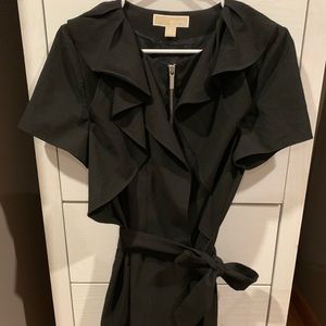 Michael Kors black ruffled dress